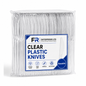 Clear Reusable Plastic Knives 20X50 X1000Pcs