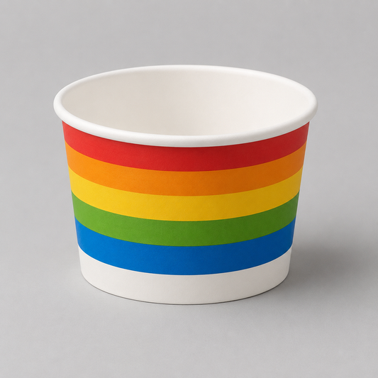 Paper Printed Ice Cream Cup 100ML/3.5OZ - 500Pcs