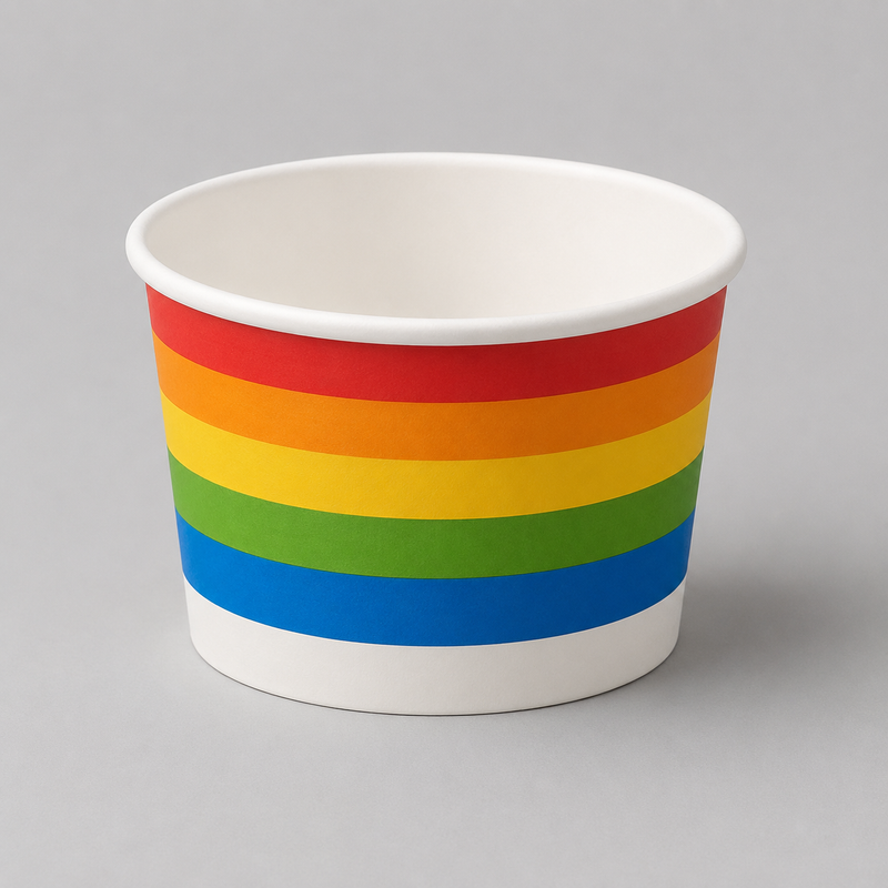 Paper Printed Ice Cream Cup 240ML/8OZ