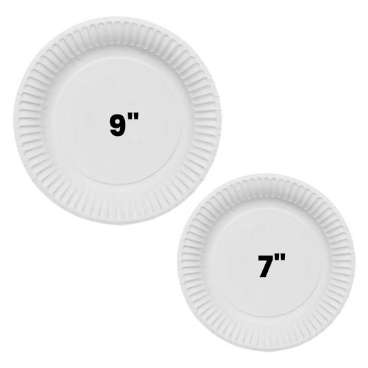 7 Inch Round Paper Plate X 1000Pcs