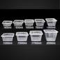 500Ml Heavy Duty Microwave Container W/Lids X 250Pcs