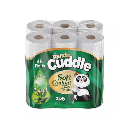 3Ply Panda Cuddle Aloe Vera Toilet Paper X45Pcs