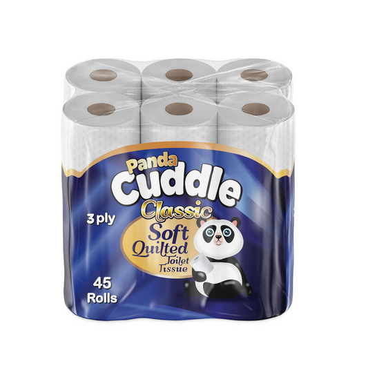 3 Ply Panda Cuddle Classic Toilet Paper X 45Pcs