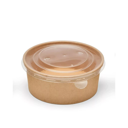 Round Kraft Paper Deli Bowls 500Ml X300Pcs