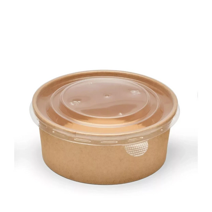 Round Kraft Paper Deli Bowls 650Ml X300Pcs