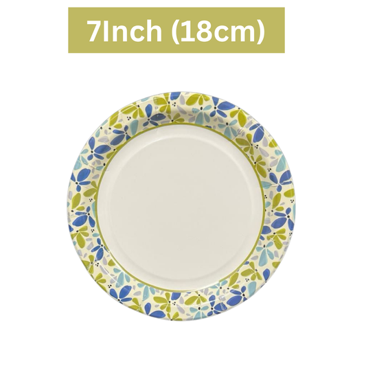 7-Inch Round Printed Plate X 1000Pcs