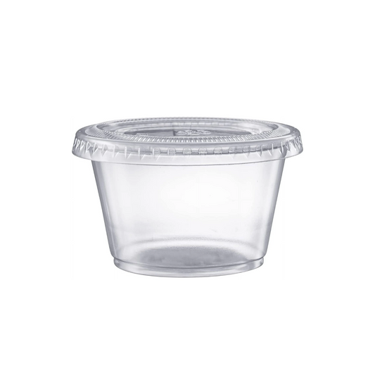 Sauce Cups With Lids 4Oz/100Ml X1000Pcs
