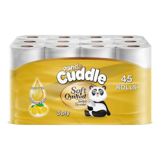 PANDA 3-PLY LEMON ZEST ROLL X45PCS