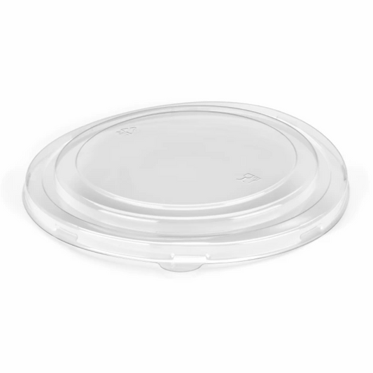 Round Kraft Deli Bowls Clear PP Lids -500/650/750/1000ML X300PCS