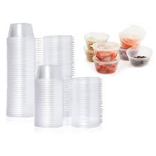 SAUCE POTS AND LIDS 1.5OZ 500PCS