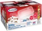 Satco C500 Microwave W/Lids X 250Pcs