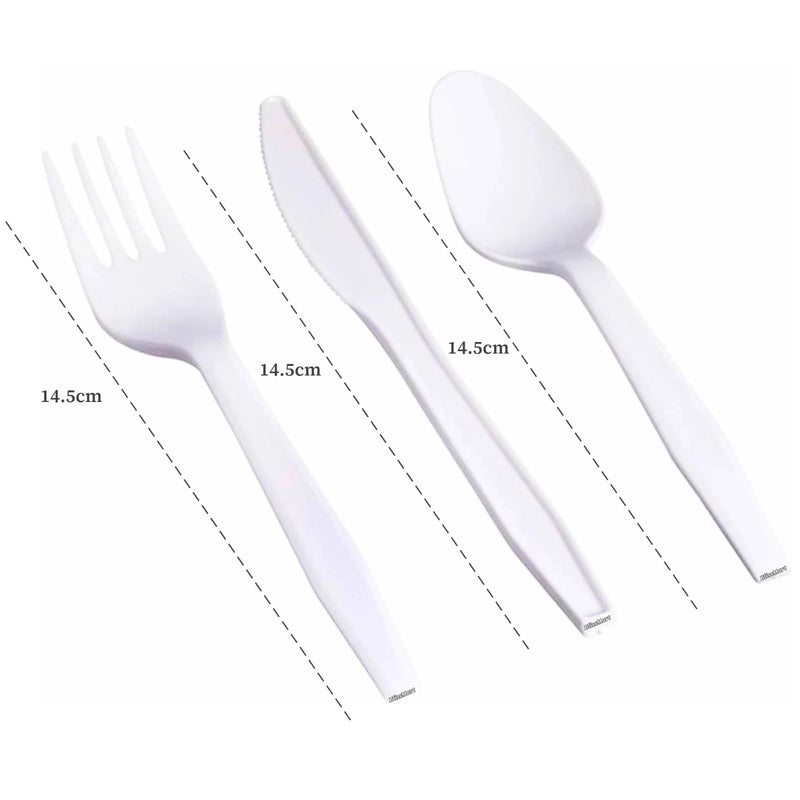 Reusable Plastic Cutlery Set X 250Pcs