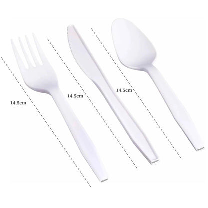 Reusable Plastic Cutlery Set X 250Pcs