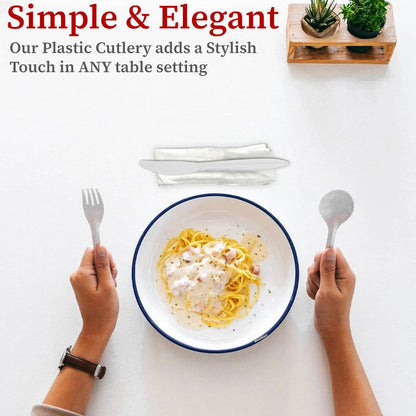 Reusable Plastic Cutlery Set X 250Pcs