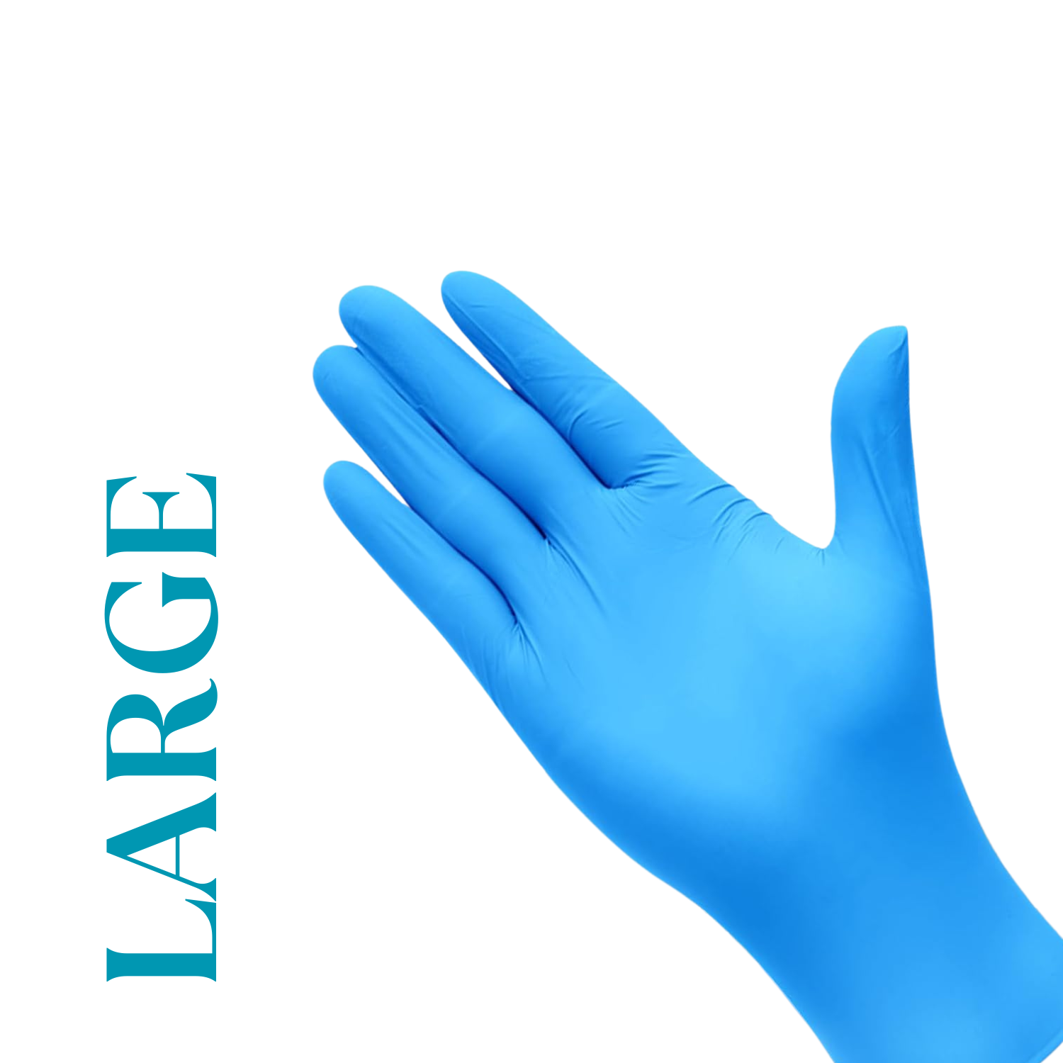 10X100PCS LATEX GLOVES BLUE EXTRA LARGE (3)